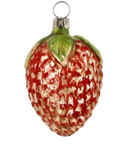 MAROLIN Glass Ornament Strawberry