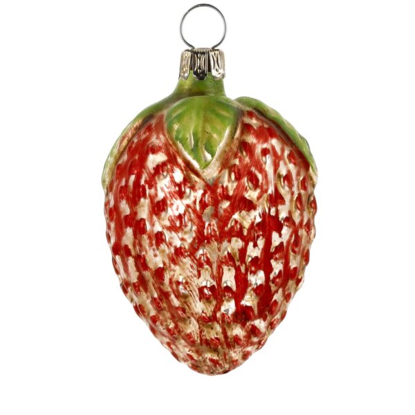 MAROLIN Glass Ornament Strawberry