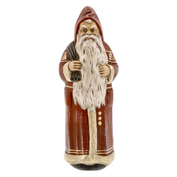 MAROLIN Candy Container-Santa On Base Red