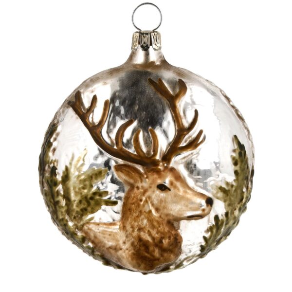 MAROLIN Glass Ornament Stag