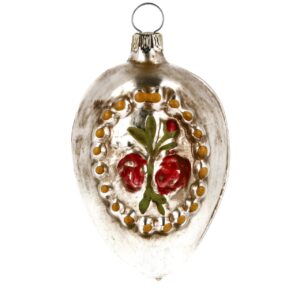 MAROLIN Glass Ornament Cross With Roses