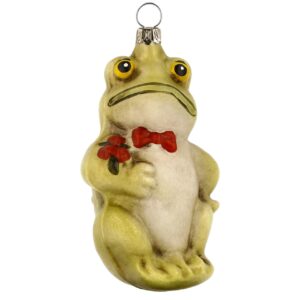 MAROLIN Glass Ornament Frog