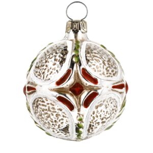 MAROLIN Glass Ornament With Cross Symbols