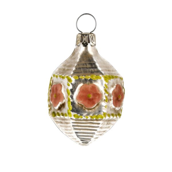 MAROLIN Miniature Glass Ornament Hexagon Ros√©