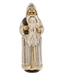MAROLIN Candy Container-Santa On Base Antique White