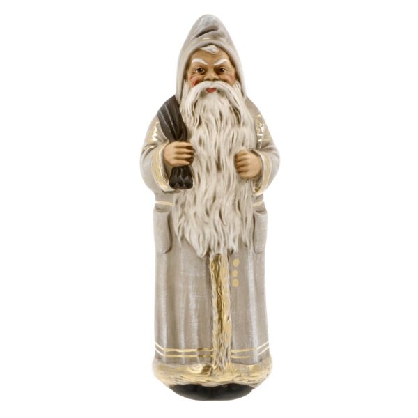 MAROLIN Candy Container-Santa On Base Antique White