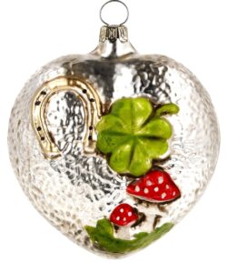 MAROLIN Glass Ornament Lucky Heart