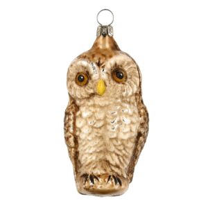 MAROLIN Glass Ornament Owl
