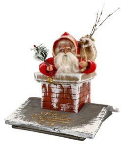 MAROLIN Santa In Chimney On Roof Top