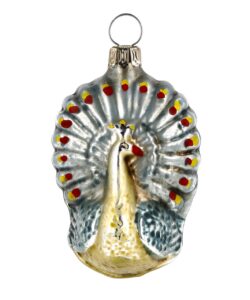 MAROLIN Glass Ornament Little Peacock