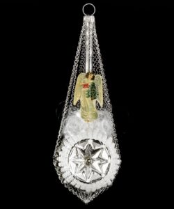 MAROLIN Star Balloon With Angel-Oblates And Swarowsky Crystals Silver