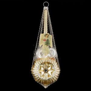 MAROLIN Star Balloon With Angel-Oblates And Swarowsky Crystals Gold