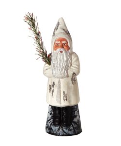 MAROLIN Candy Container-Santa On Base White