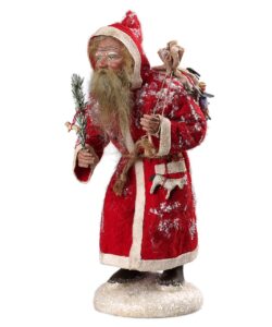 MAROLIN Dressed Santa With A Red Felt Coat