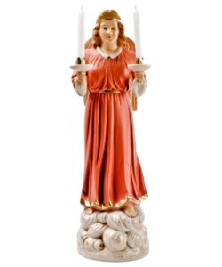 MAROLIN Angel With Candles Roses Large Size