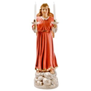 MAROLIN Angel With Candles Roses Large Size