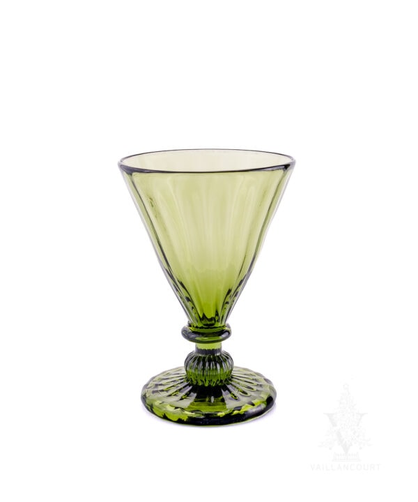 Jamestown Glass Historical Green Wine Glass
