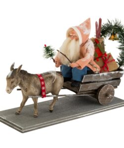 MAROLIN Christmas Cart With Donkey