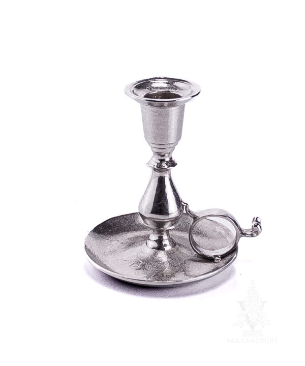 Tall Chamberstick Polished Pewter