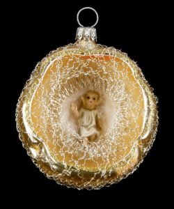 MAROLIN Ornament With Hollow Marolin - Baby Jesus And Lyonese Wire Gold