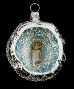 MAROLIN Ornament With Hollow Marolin - Baby Jesus And Lyonese Wire Silver