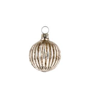 MAROLIN Individual Little Brown Ball Ornaments With Grooves