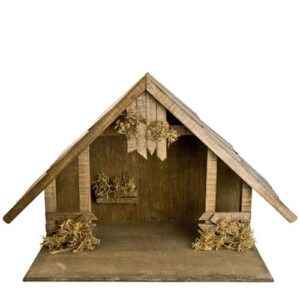 MAROLIN Wooden Stable With Gable Roof To 5.75-6.75 In. Figures