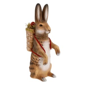 MAROLIN Upright Easter Hare With Lift-Off Head Brown