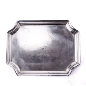 Large Rectangular Polished Pewter Tray