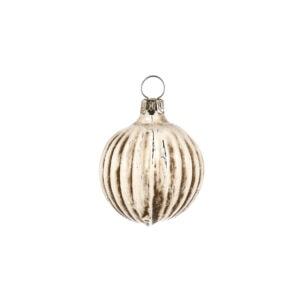 MAROLIN Individual Little White Ball Ornament With Grooves