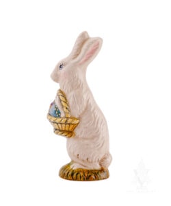 White Rabbit with Basket of Orchids