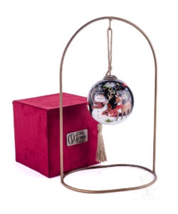 Inner Beauty Snowman With Christmas Lights Ornament