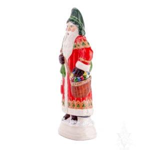 Red & Gold Santa with Ornaments