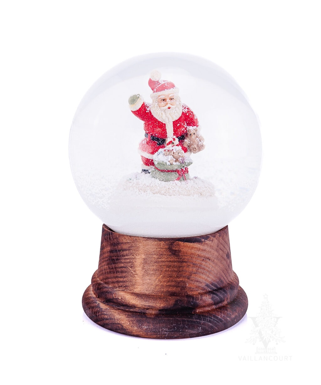 Perzy Snowglobe Santa with Gifts from Vaillancourt