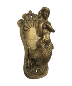 Antiqued Brass Mermaid Coat Hanger