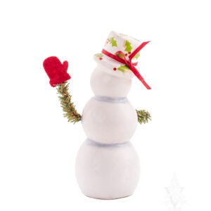Snowman with Holly Hat
