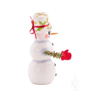 Snowman with Holly Hat