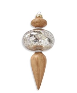 Onion Finial Ornament Glass Of Wood