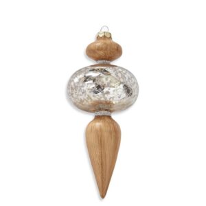 Onion Finial Ornament Glass Of Wood