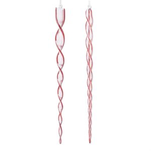 Icicle 21'' Red & Clear