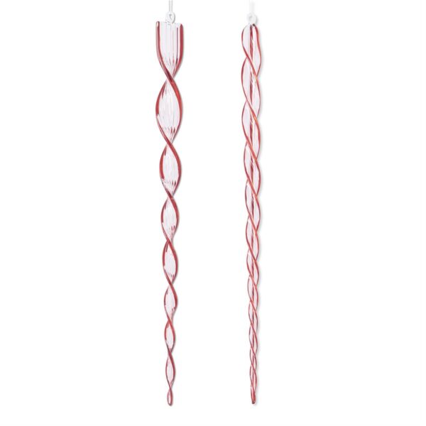 Icicle 21'' Red & Clear
