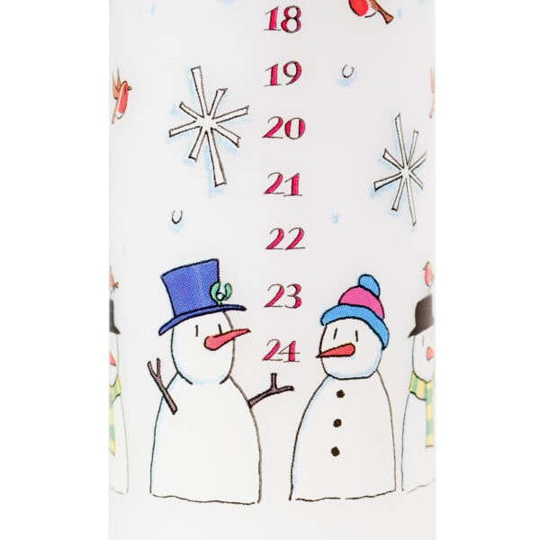 Snowman Pillar Candle