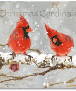 Christmas Cardinals Giclee Wall Art