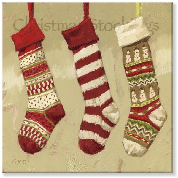 Christmas Stockings Giclee Wall Art