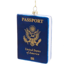 Glass Passport Ornament