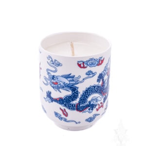 Asian Style Dragon Teacup & Candle
