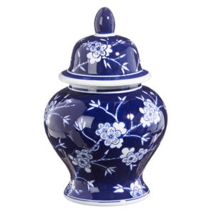 Blue and White Floral Ginger Jar
