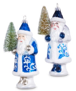 Ginger Jar Pattern Santa with Tree (Assorted)