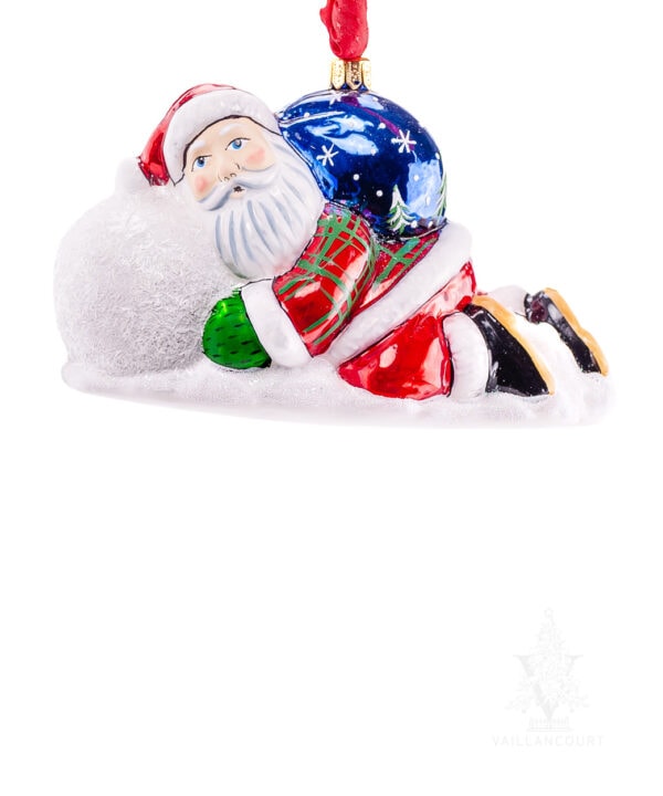 Snow Balls™ Santa Lounging on Snowball