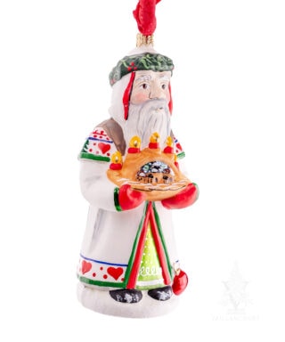 Christbaumschmuck Santa with Arc and Kugels
